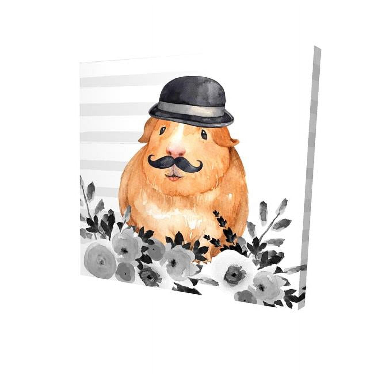 16 x 16 in. Guinea Pig Detective-Print on Canvas