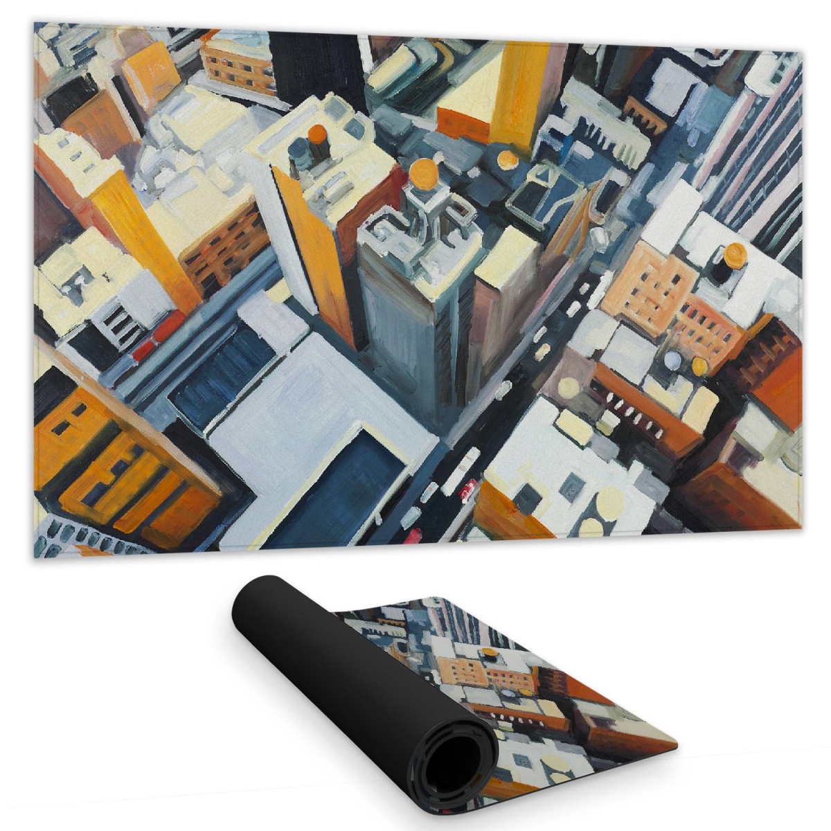 C1DM1424CEVAP7 14 x 24 in. Industrial Desk Mat - High Top View of York Buildings Decor