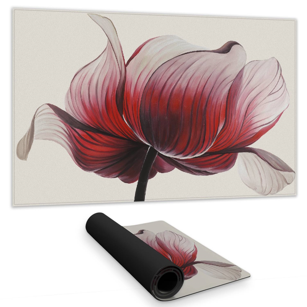 C1DM1424ZUSBFN 14 x 24 in. Anemone Flower Desk Mat - Floral & Botanical Home Decor