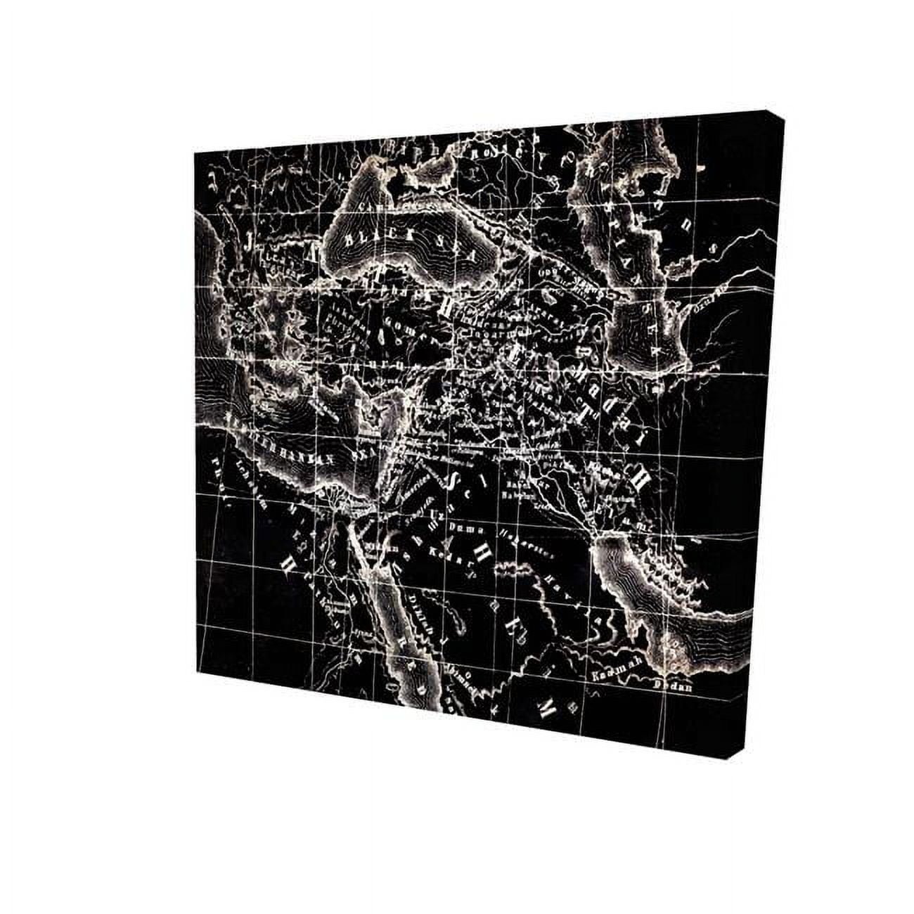 16 x 16 in. Old Maritime Maps-Print on Canvas