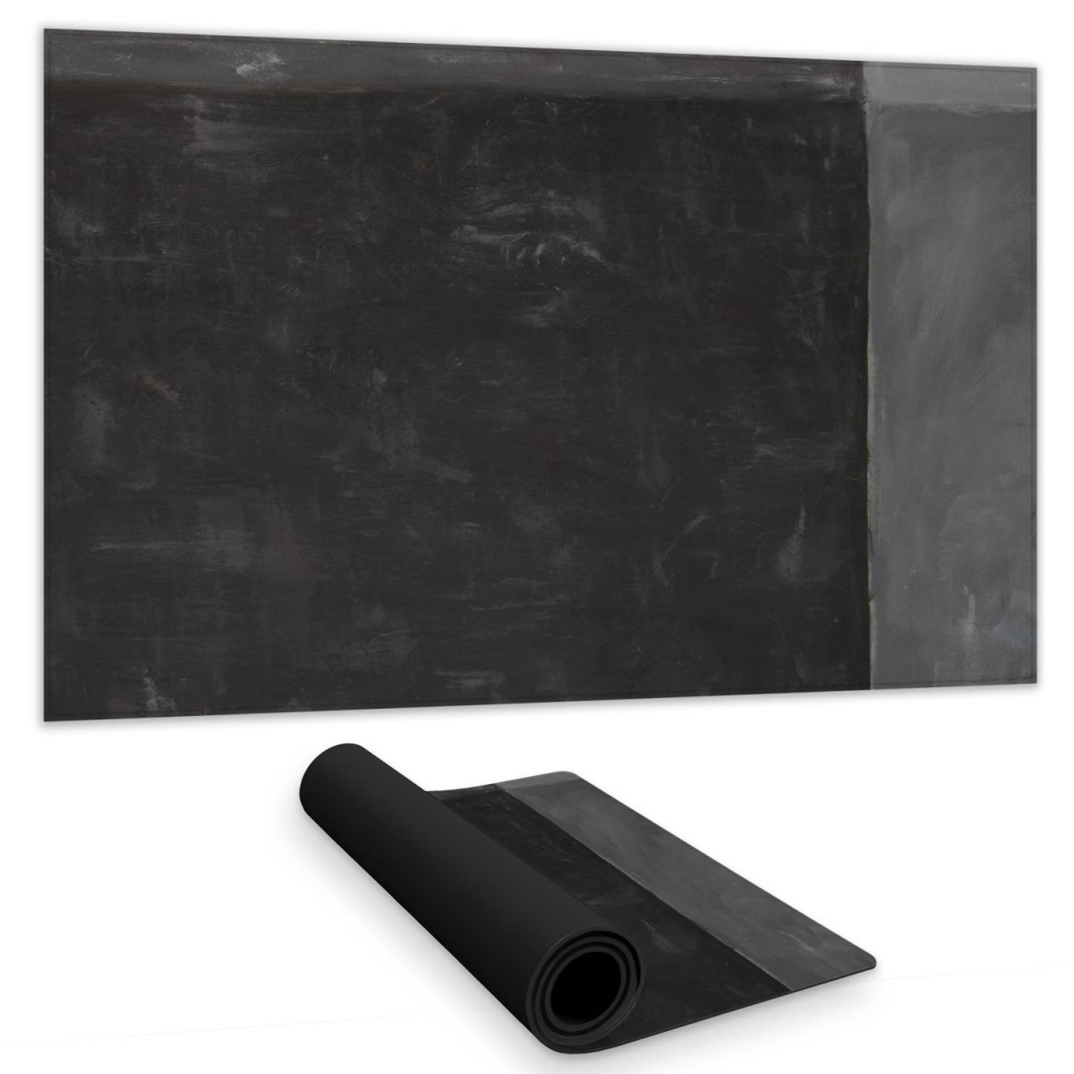 C1DM1424KFH3JO 14 x 24 in. Bedroom Shapes Gray Desk Mat - Four Shades of Gray Decor