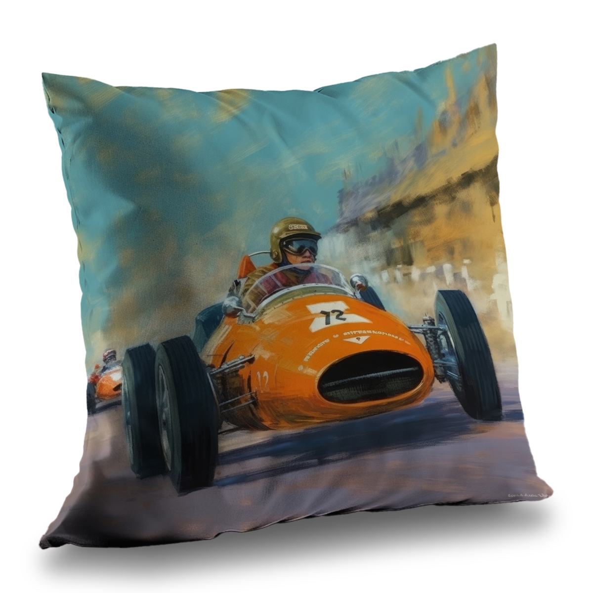 C1PT14141CP3WB 14 x 14 in. Overtaking Orange Office Poly Twill Throw Pillow - Home Decor