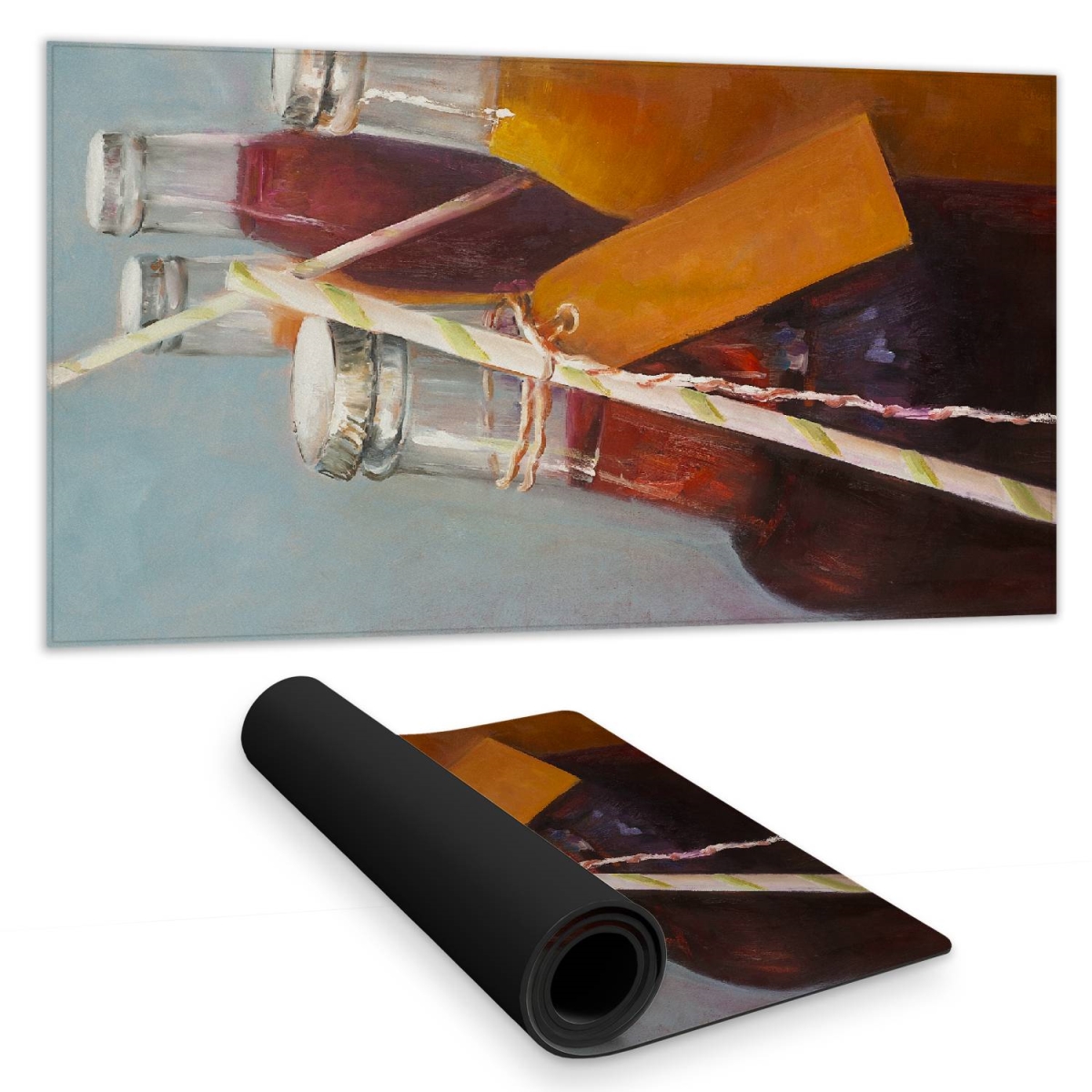 C1DM1531ISDMSG 16 x 32 in. Summer Drinks Desk Mat - Contemporary Home Decor Accessory
