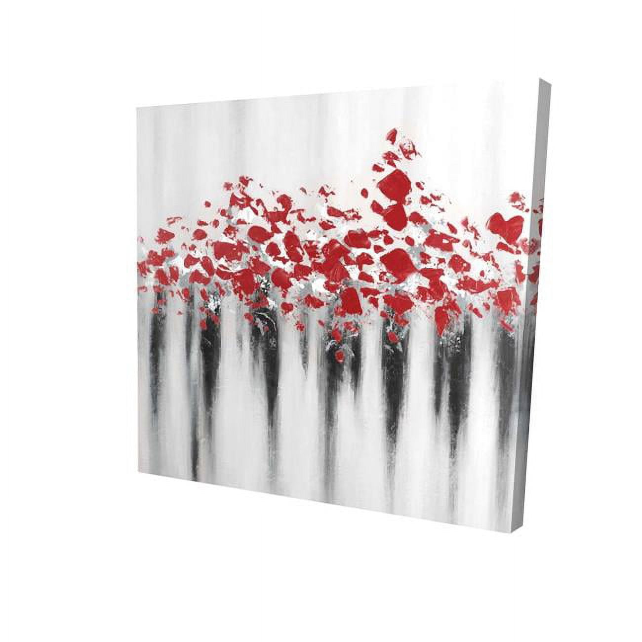 16 x 16 in. Little Peas Red-Print on Canvas