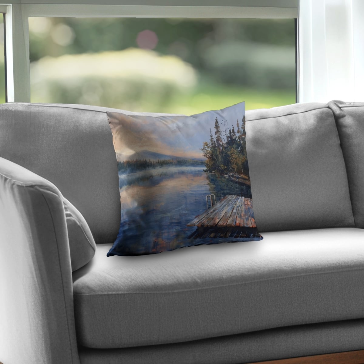 C1PT16165CNYIY 16 x 16 in. Dock White Poly Twill Throw Pillow Insert for Home Decor