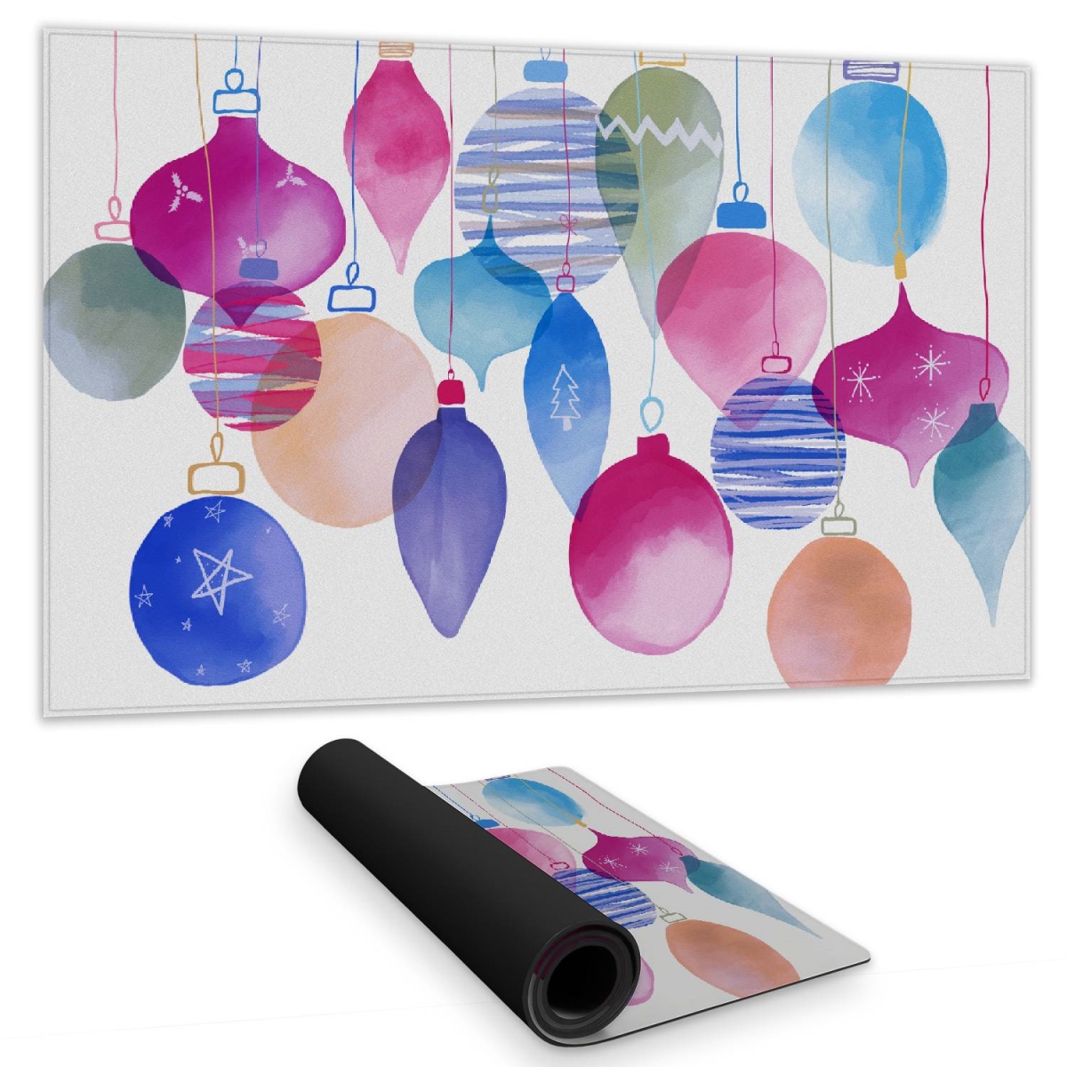 C1DM1424PCGNSL 14 x 24 in. Magic Holidays Desk Mat - Living Room Decor - Object Illustrative