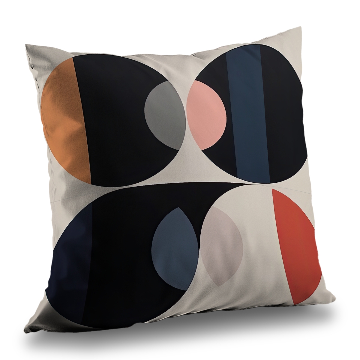 C1PT1414HG15Q6 14 x 14 in. Imbed Circles Bedroom Patterns Poly Twill Throw Pillow - Insert