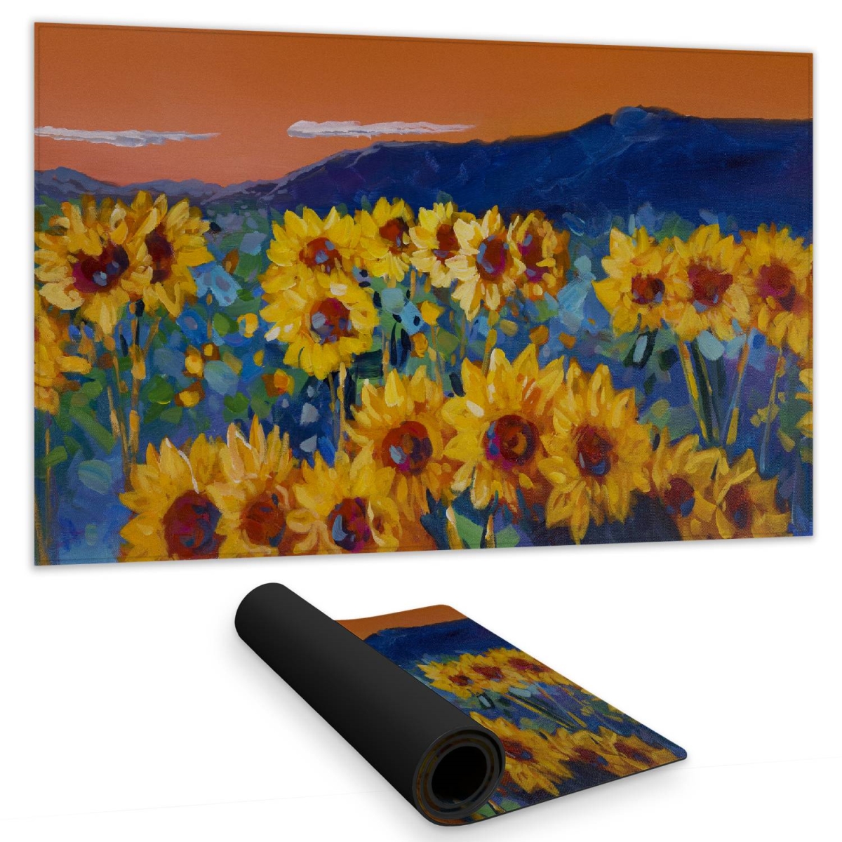 C1DM14246ZRTTC 14 x 24 in. Sunflowers by Dawn Botanical Desk Mat - Bedroom Decor