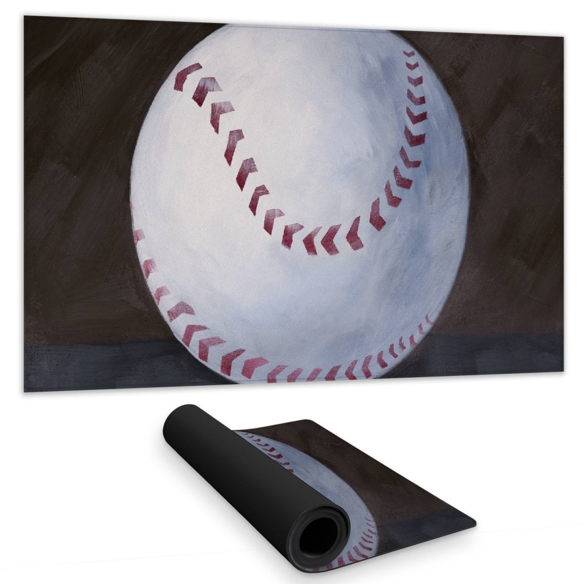 C1DM14249EFUQ9 14 x 24 in. Baseball Ball Still Life Desk Mat - Home Decor Hobbies