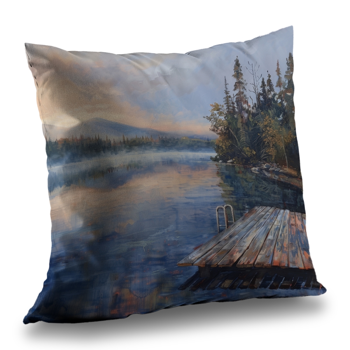 C1PT1414A6D7YN 14 x 14 in. Dock Poly Twill Throw Pillow with Insert - Home Decor