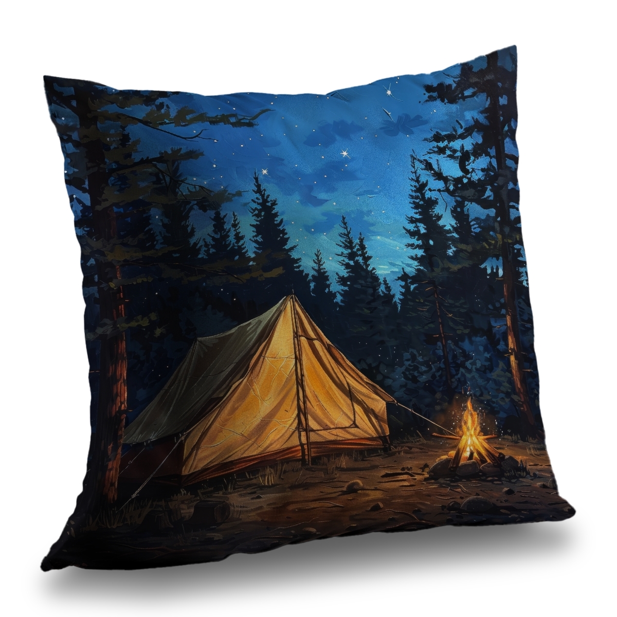 C1PT1616FKM996 16 x 16 in. Tent Blue Poly Twill Throw Pillow Insert for Home Decor