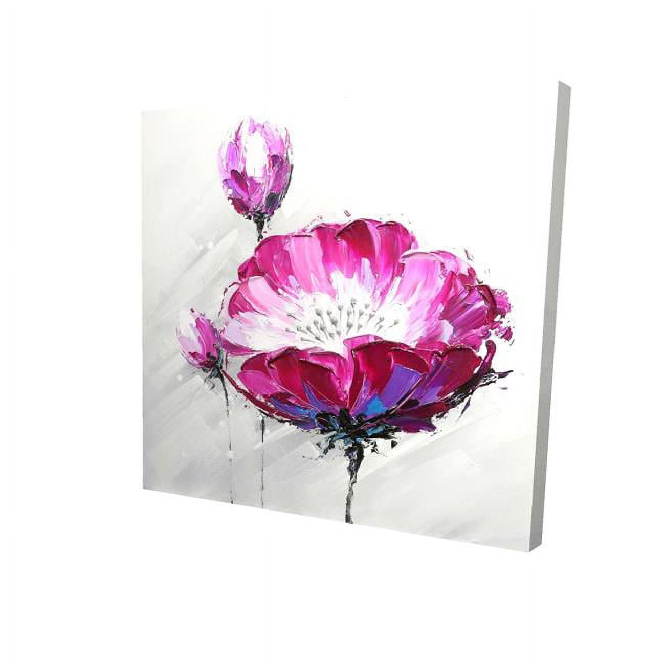 16 x 16 in. Fuchsia Wild Flower-Print on Canvas