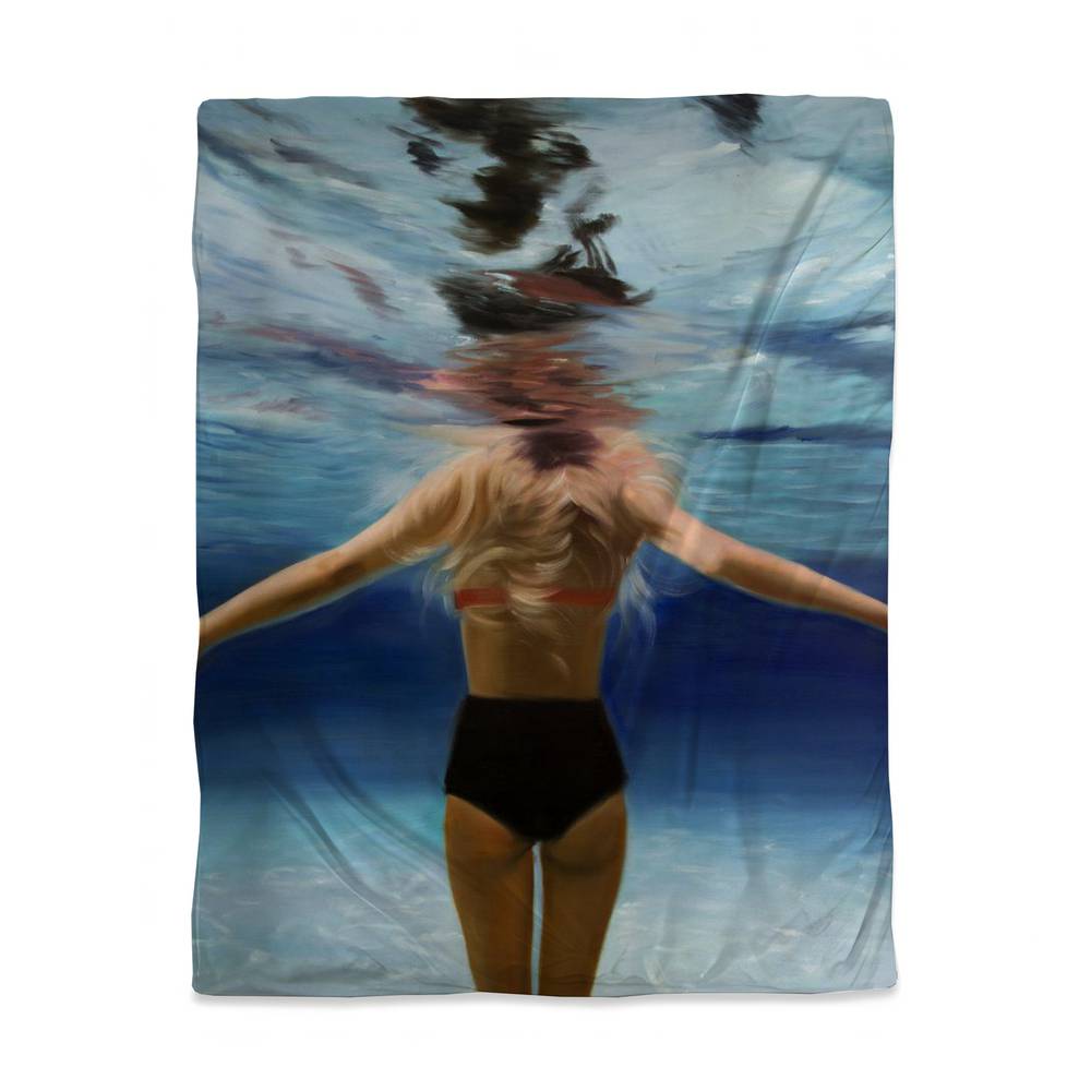 3817-VWCT-FI62 Under the Sea Bedroom Blue Twin Size Duvet Cover - Home Decor Linen