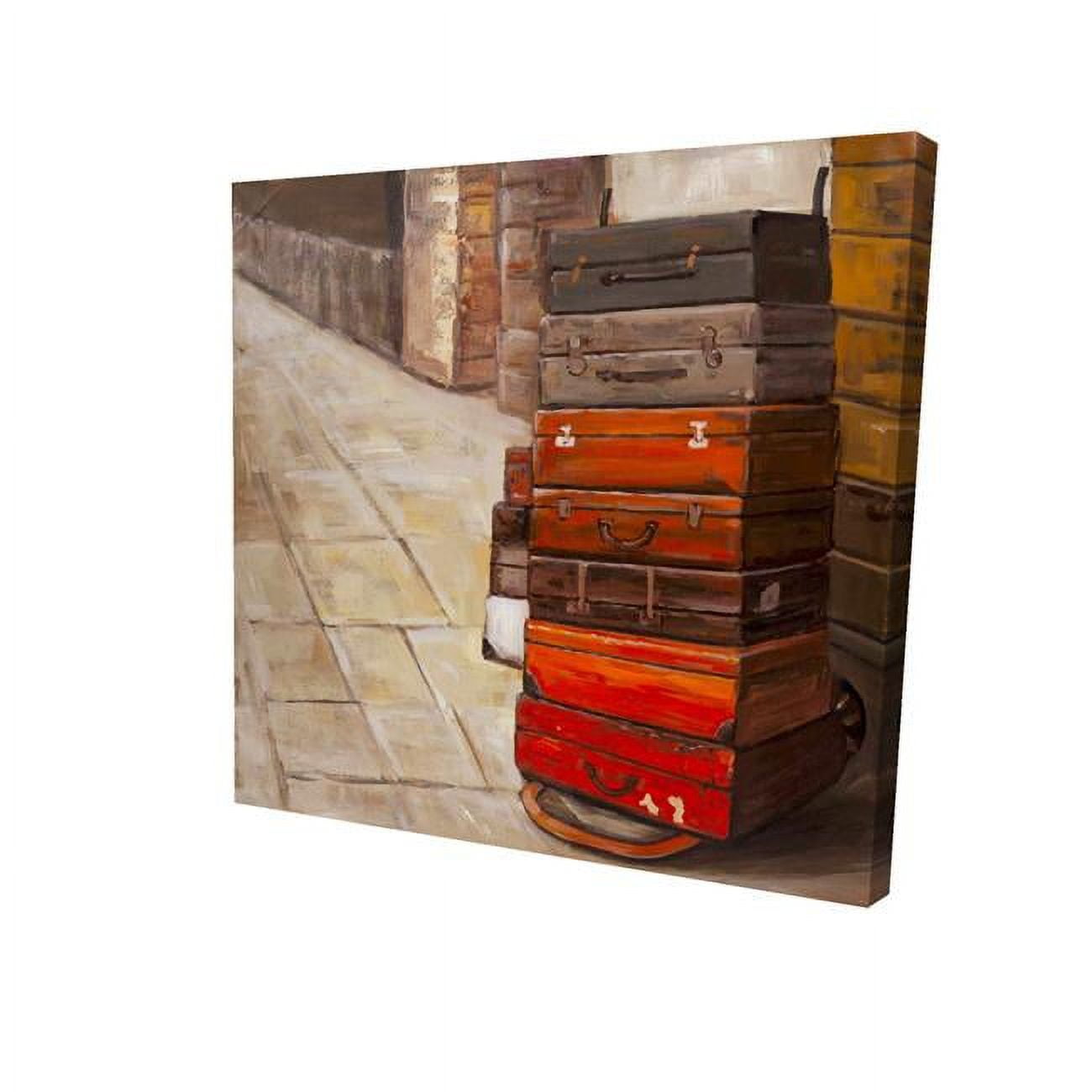 16 x 16 in. Old Traveling Suitcases-Print on Canvas