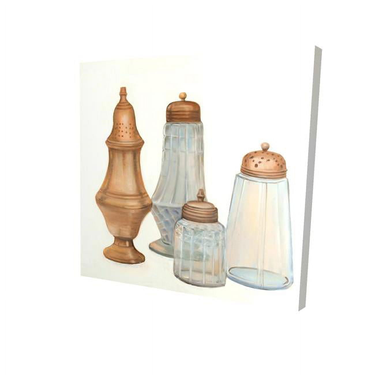 16 x 16 in. Antique Salt & Pepper Shaker-Print on Canvas