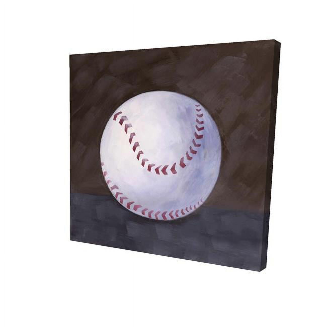 16 x 16 in. Baseball Ball-Print on Canvas
