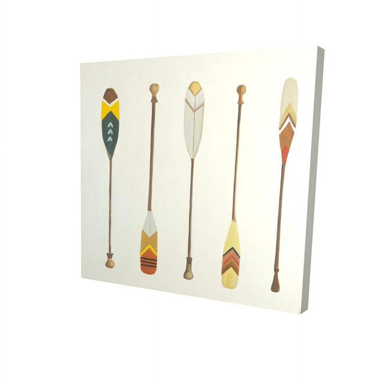 16 x 16 in. Canoe Paddles-Print on Canvas