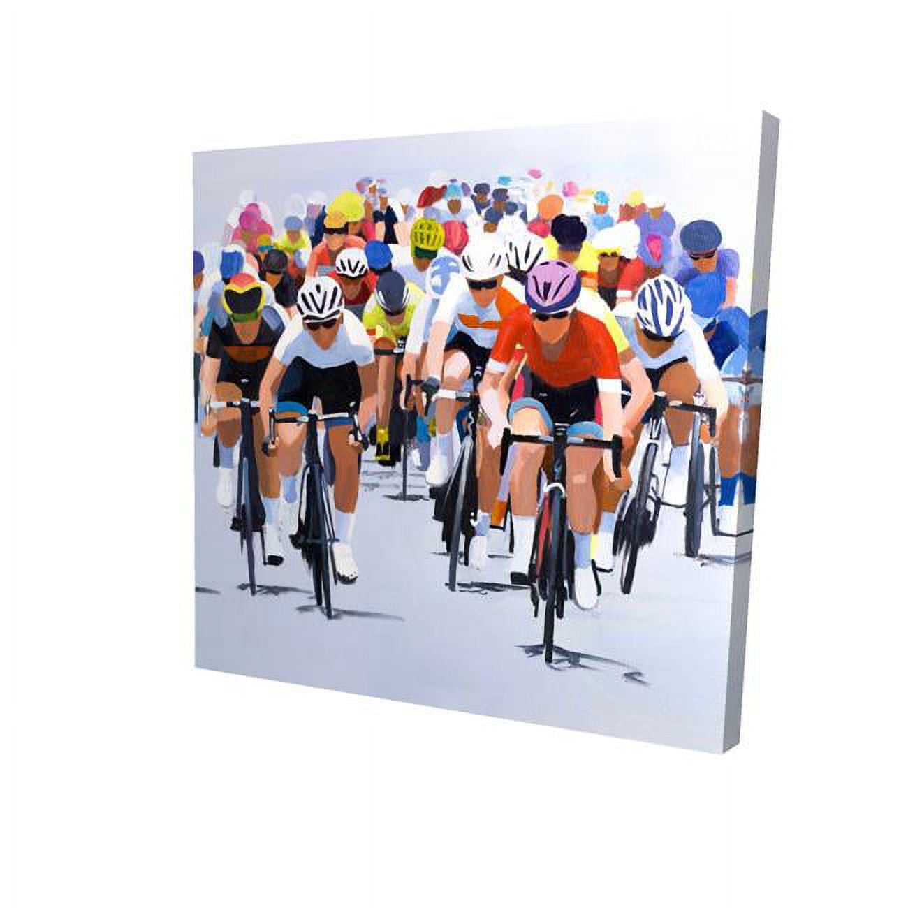 16 x 16 in. Cycling Competition-Print on Canvas