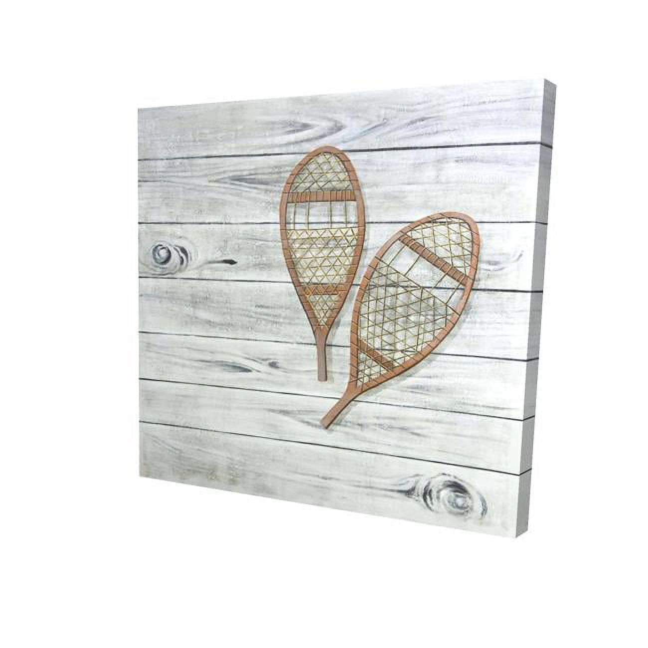 16 x 16 in. Snowshoes-Print on Canvas