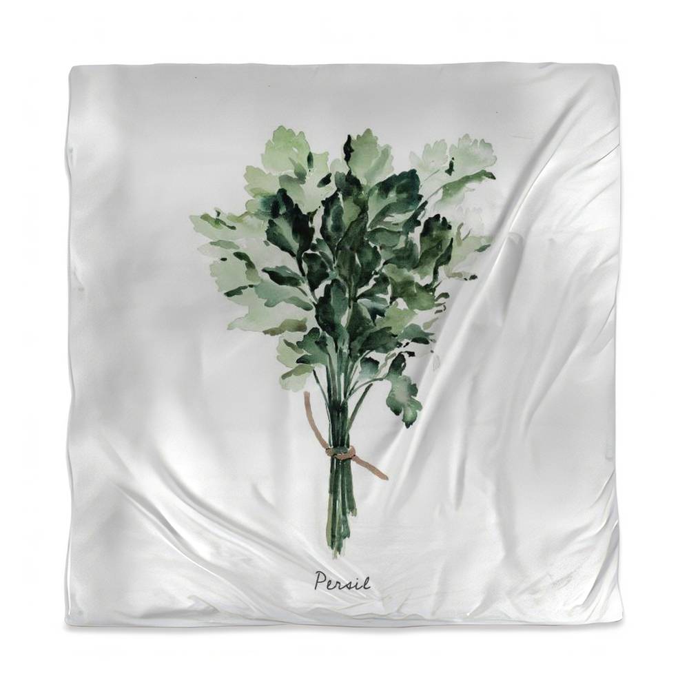 3817-SWCQ-GA93-2 Leaves Illustrative Kitchen Queen Size Duvet Cover - Tied Up Persil Bundle