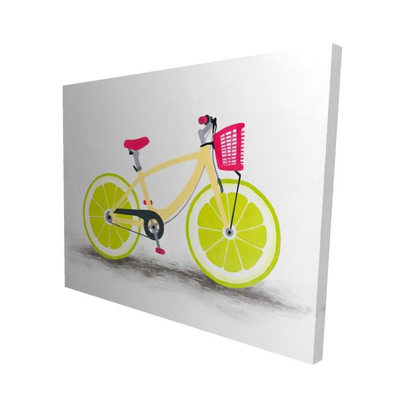 16 x 20 in. Lime Wheel Bike-Print on Canvas