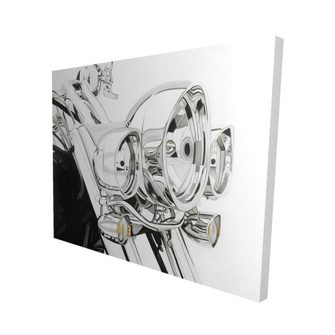 16 x 20 in. Motorcycle Light-Print on Canvas