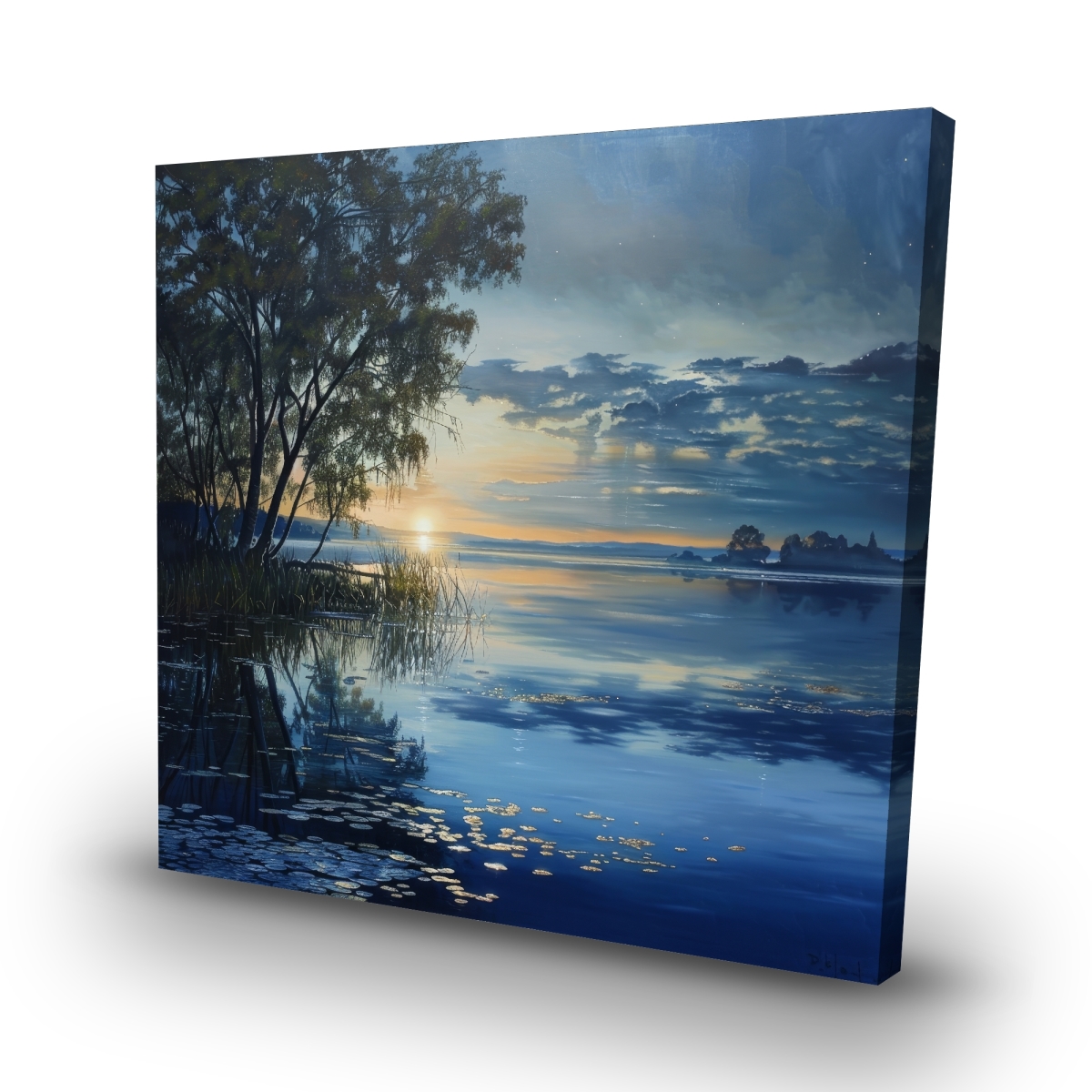 C1RC3232SQW625 32 x 32 in. Serene Marsh Canvas Art - Home Decor Wall Hanging