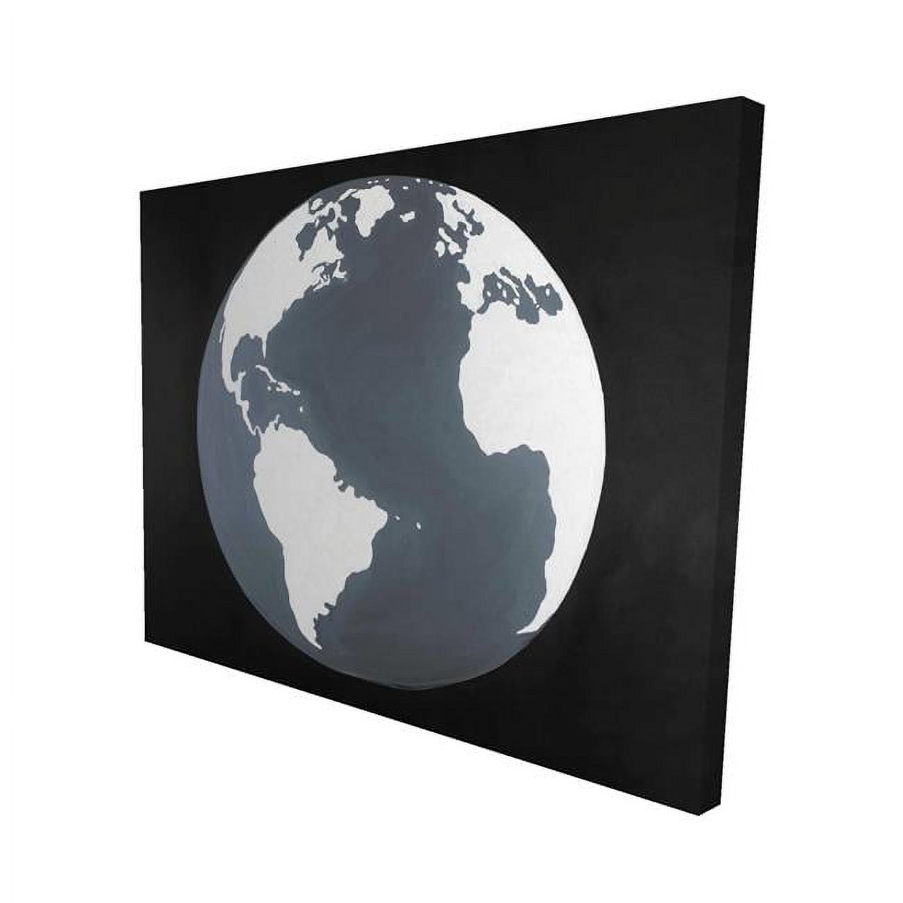 16 x 20 in. Earth Satellite View-Print on Canvas