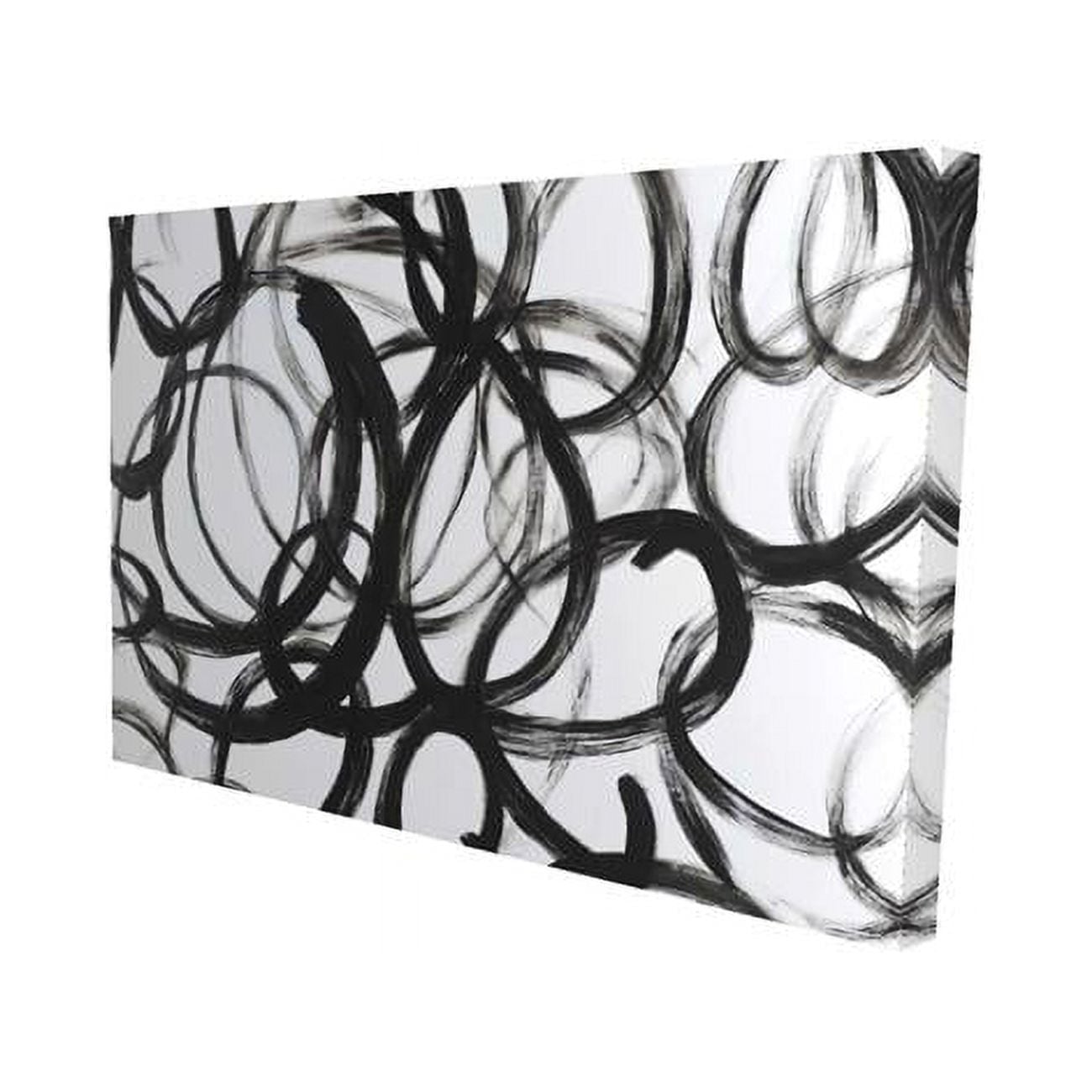 20 x 30 in. Abstract Curly Lines-Print on Canvas