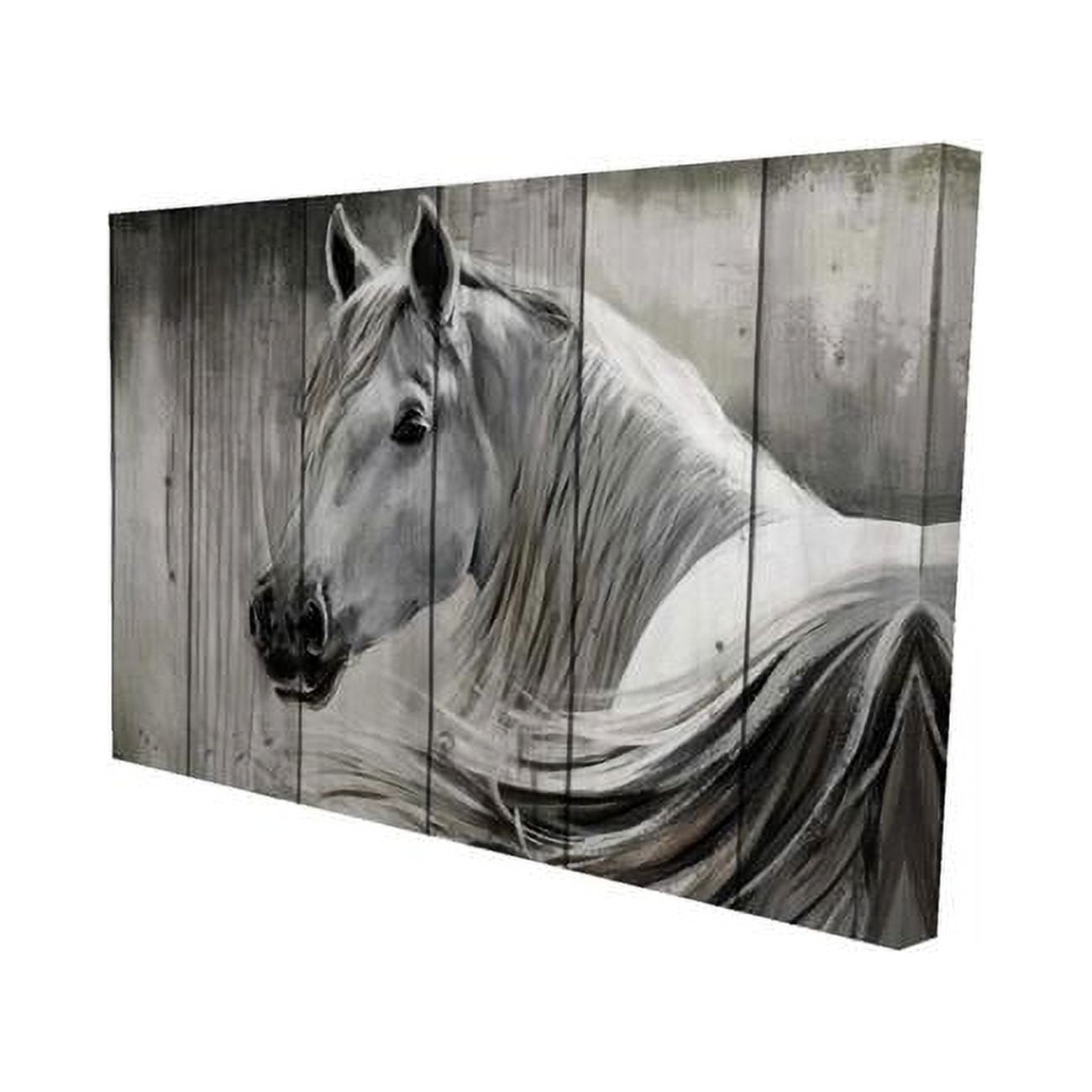 20 x 30 in. Rustic Horse-Print on Canvas