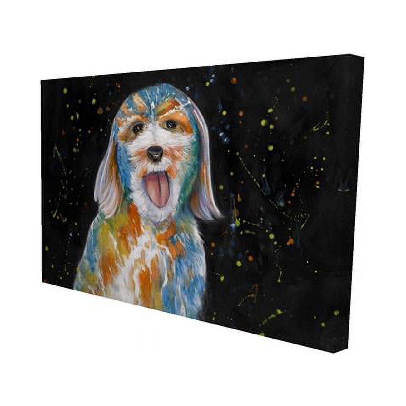 20 x 30 in. Abstract Labradoodle-Print on Canvas