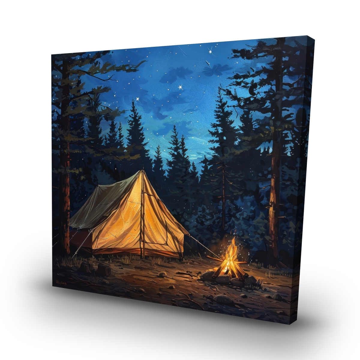 C1RC32327ADSBM 32 x 32 in. Tent Canvas Wall Art - Unique Home Decor for Cozy Spaces