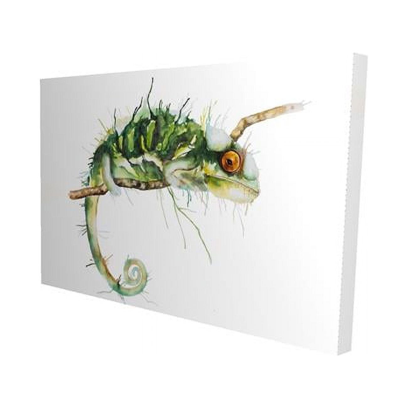 20 x 30 in. Chameleon on the Lookout-Print on Canvas