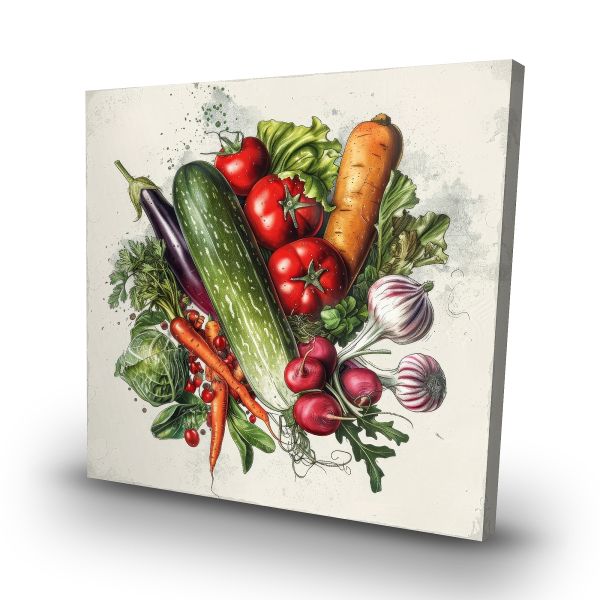 C1RC3232QIMOVQ 32 x 32 in. Veggies Canvas Wall Art - Home Decor - Kitchen & Dining Decor