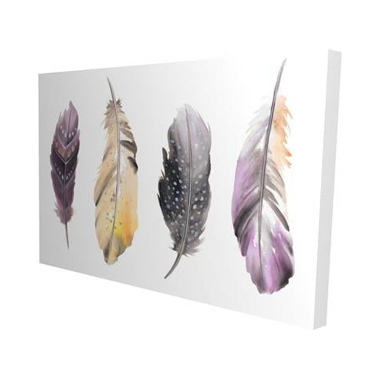 20 x 30 in. Bohemian Feather Set-Print on Canvas