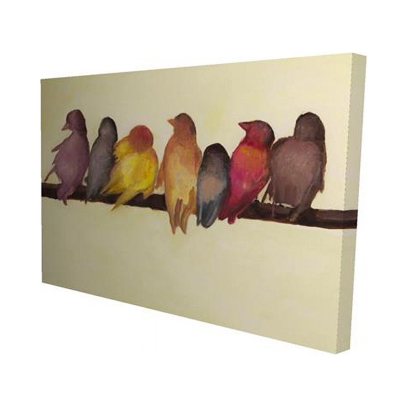 20 x 30 in. Bird Family-Print on Canvas