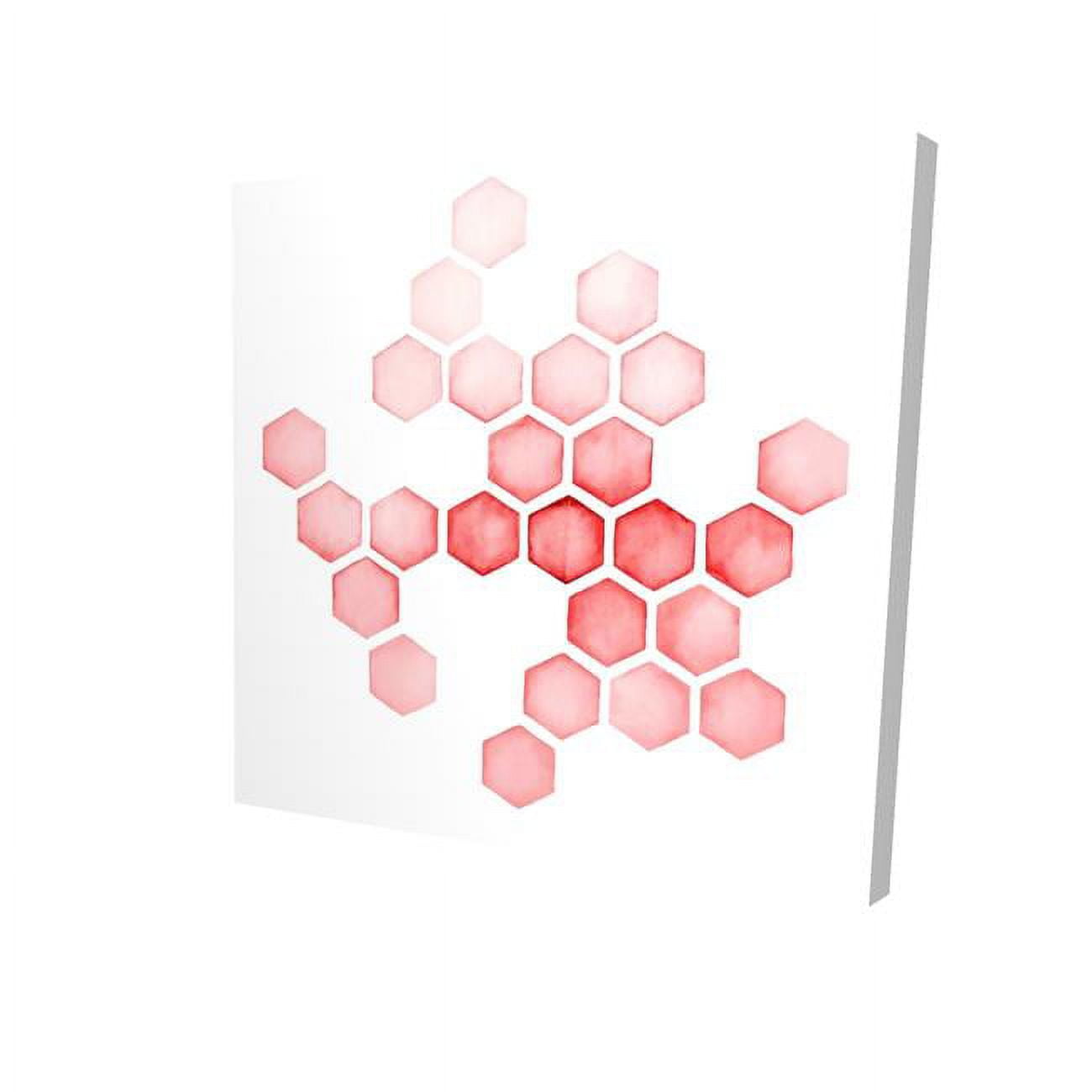 16 x 16 in. Alveoli Red-Print on Canvas
