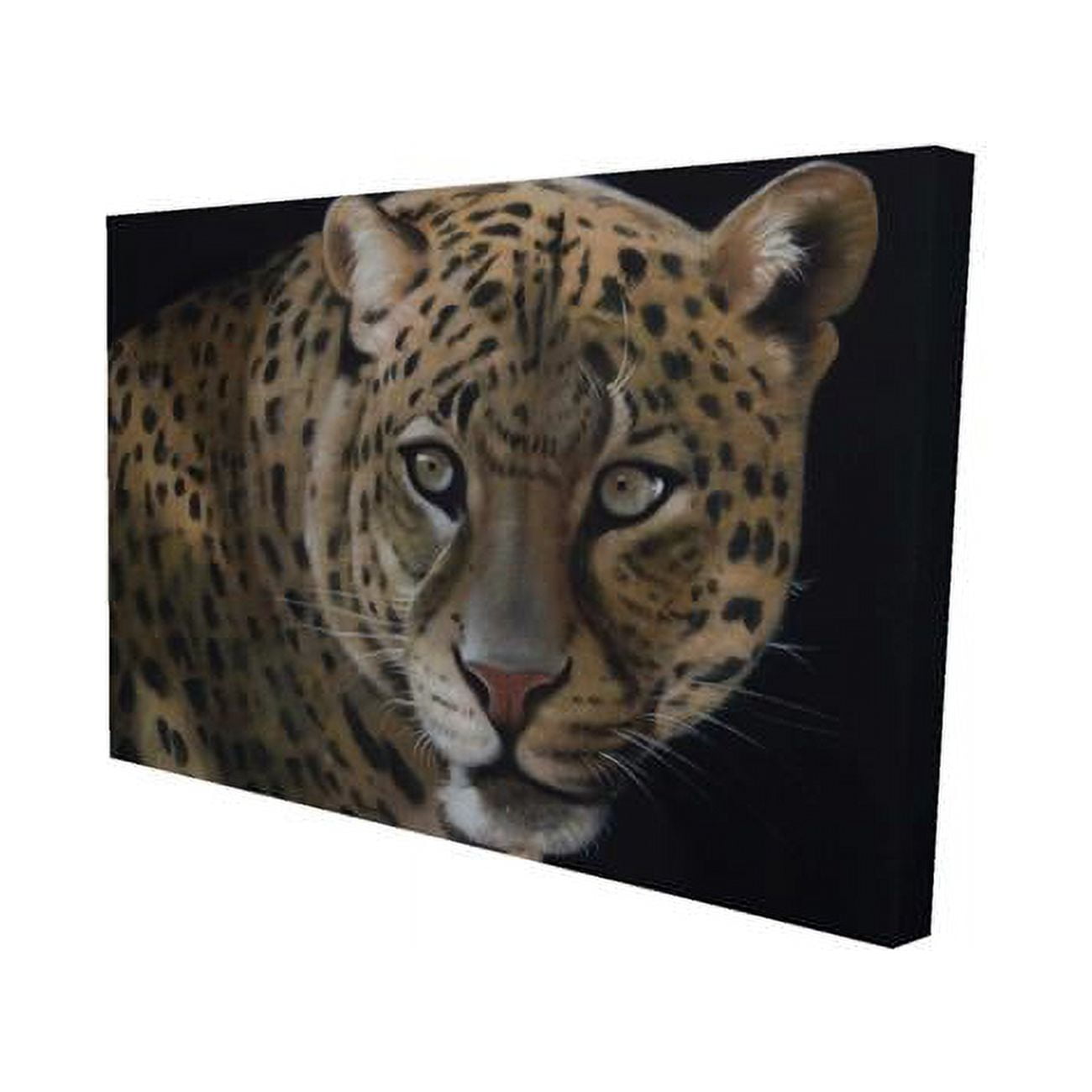 20 x 30 in. Realistic Fierce Leopard-Print on Canvas