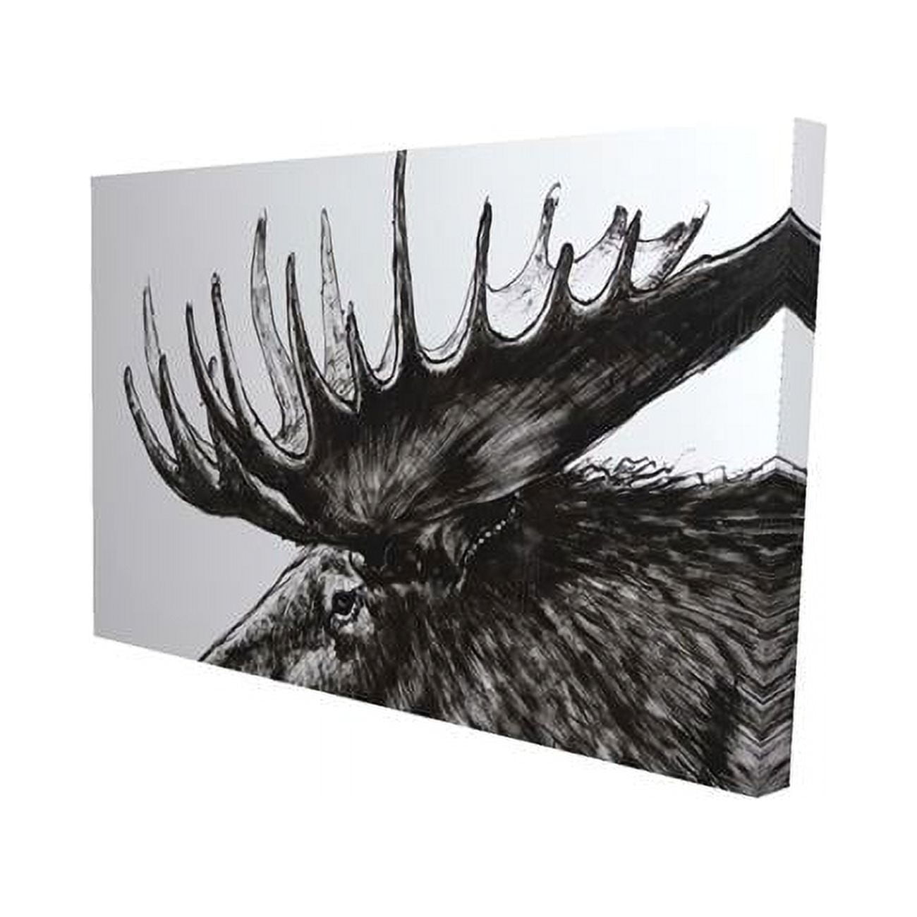 20 x 30 in. Moose Plume-Print on Canvas