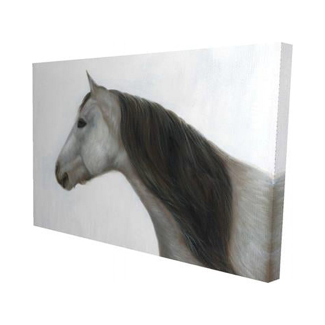 20 x 30 in. Winter Horse-Print on Canvas