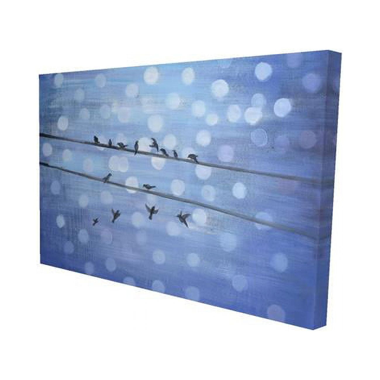 20 x 30 in. Birds on Glittering Blue Sky-Print on Canvas