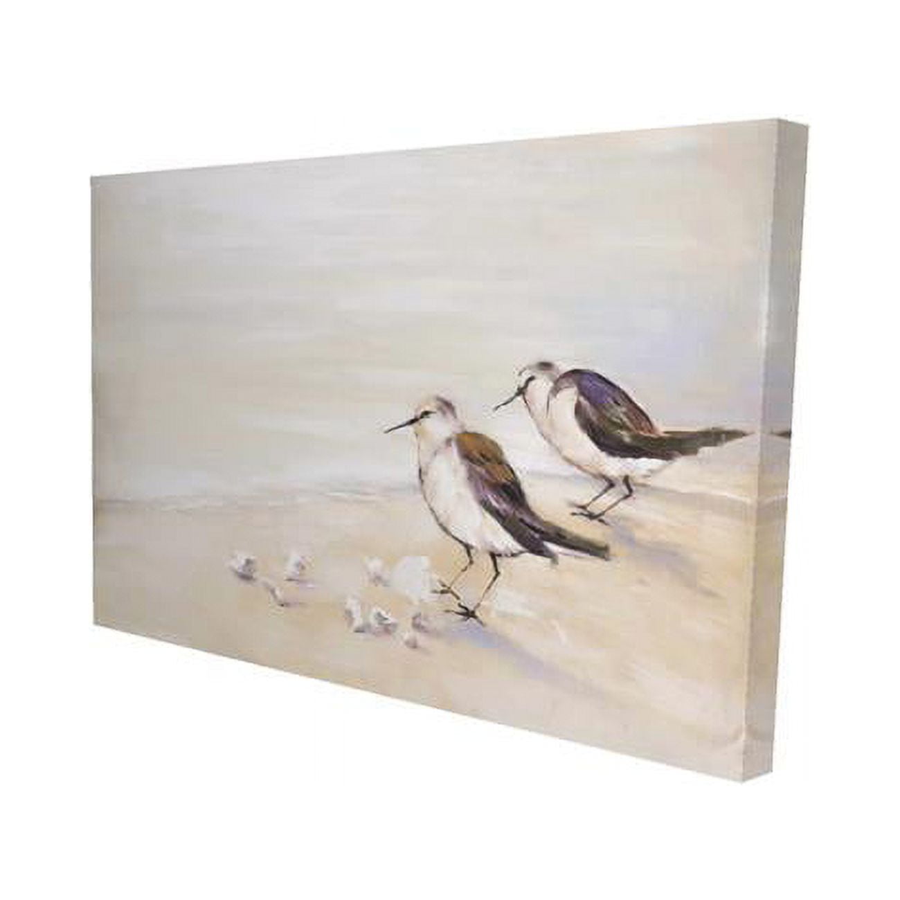 20 x 30 in. Two Sandpipers on the Beach-Print on Canvas