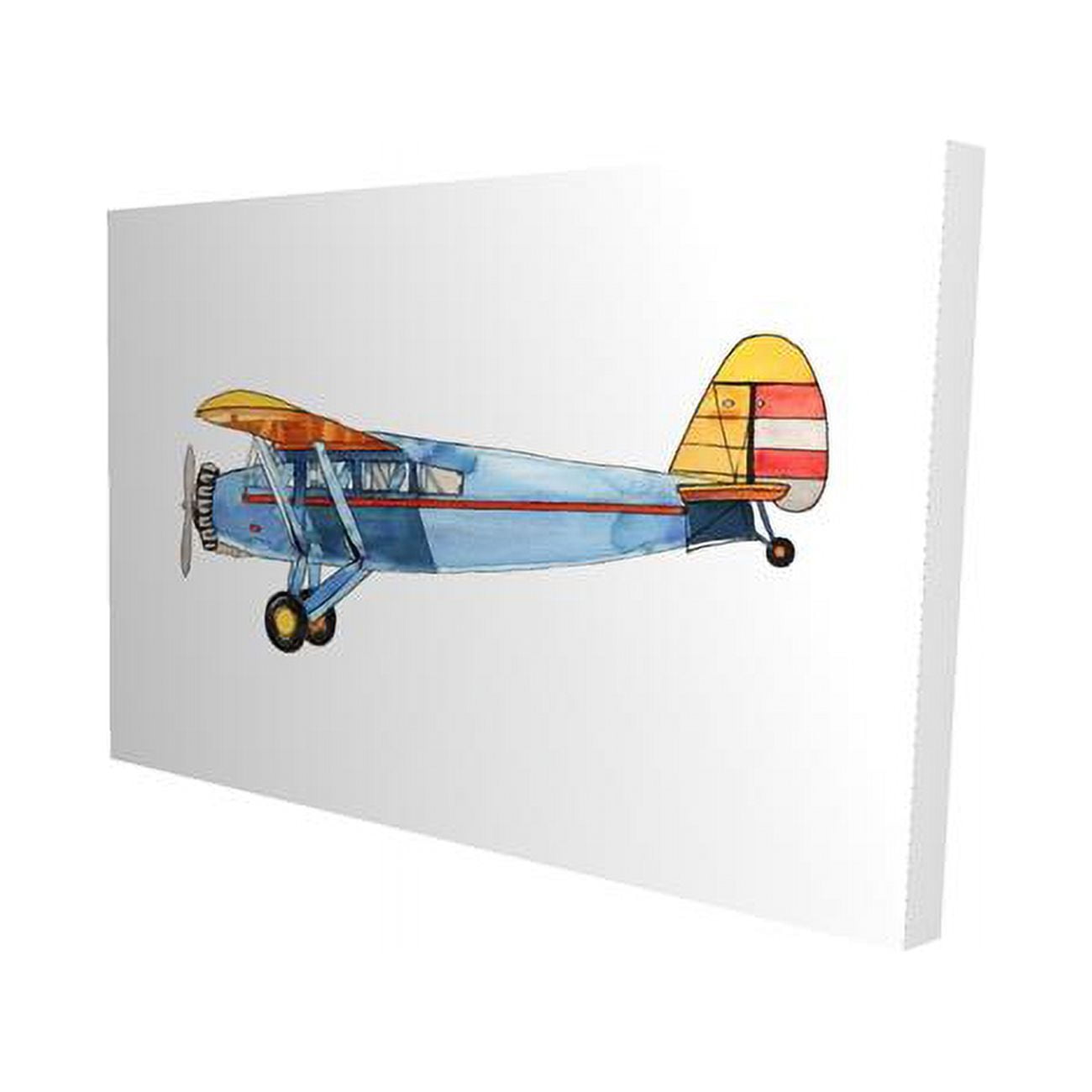 20 x 30 in. Small Blue Plane-Print on Canvas