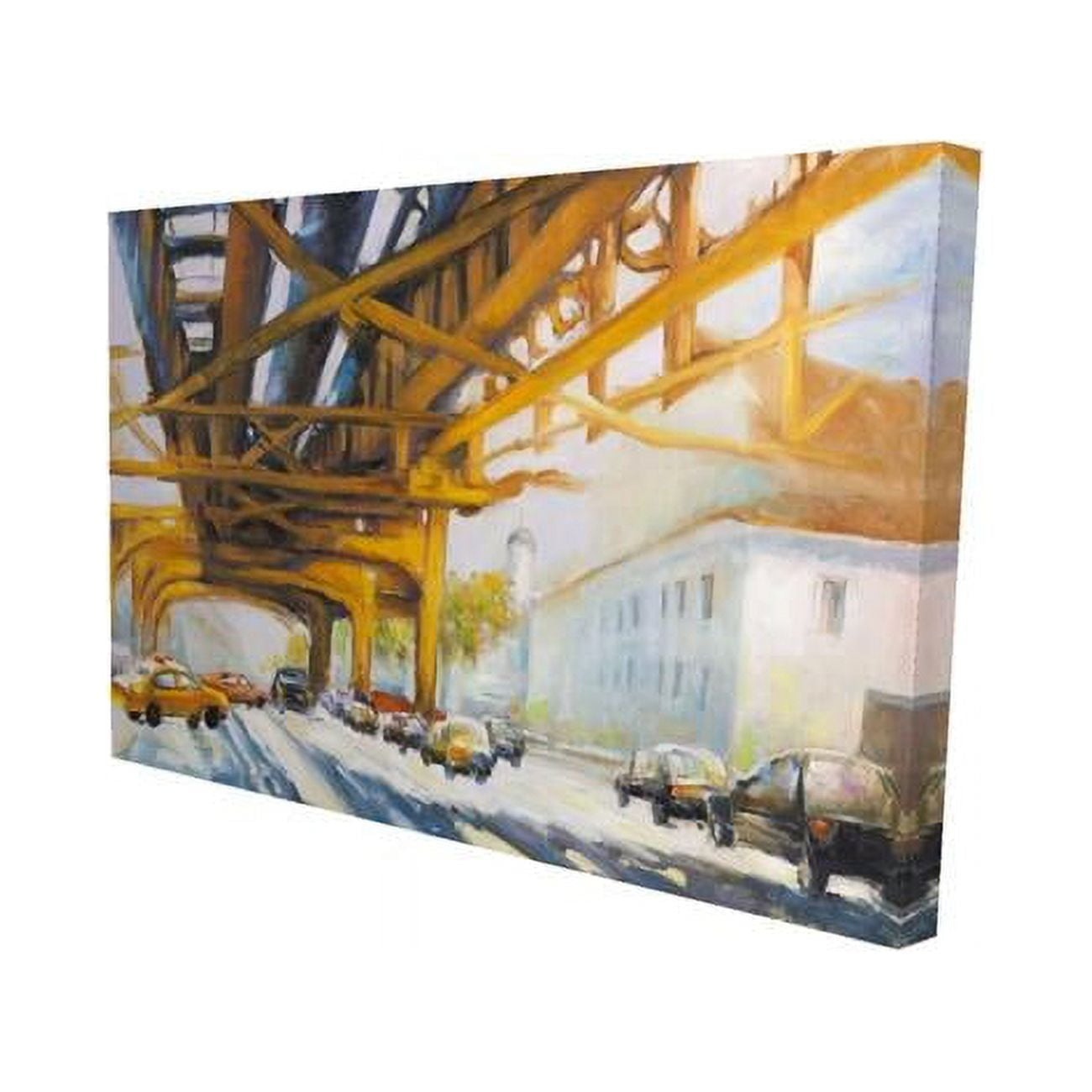 20 x 30 in. Trafic Under The Bridge-Print on Canvas