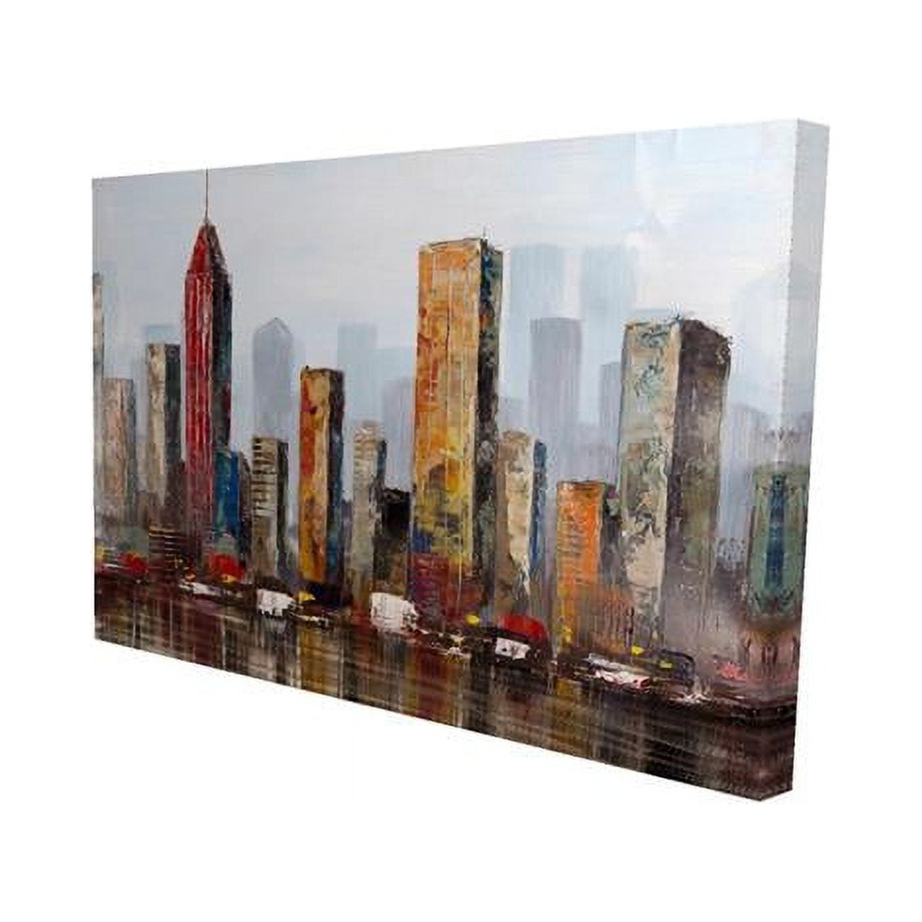 20 x 30 in. Rust Looking City-Print on Canvas