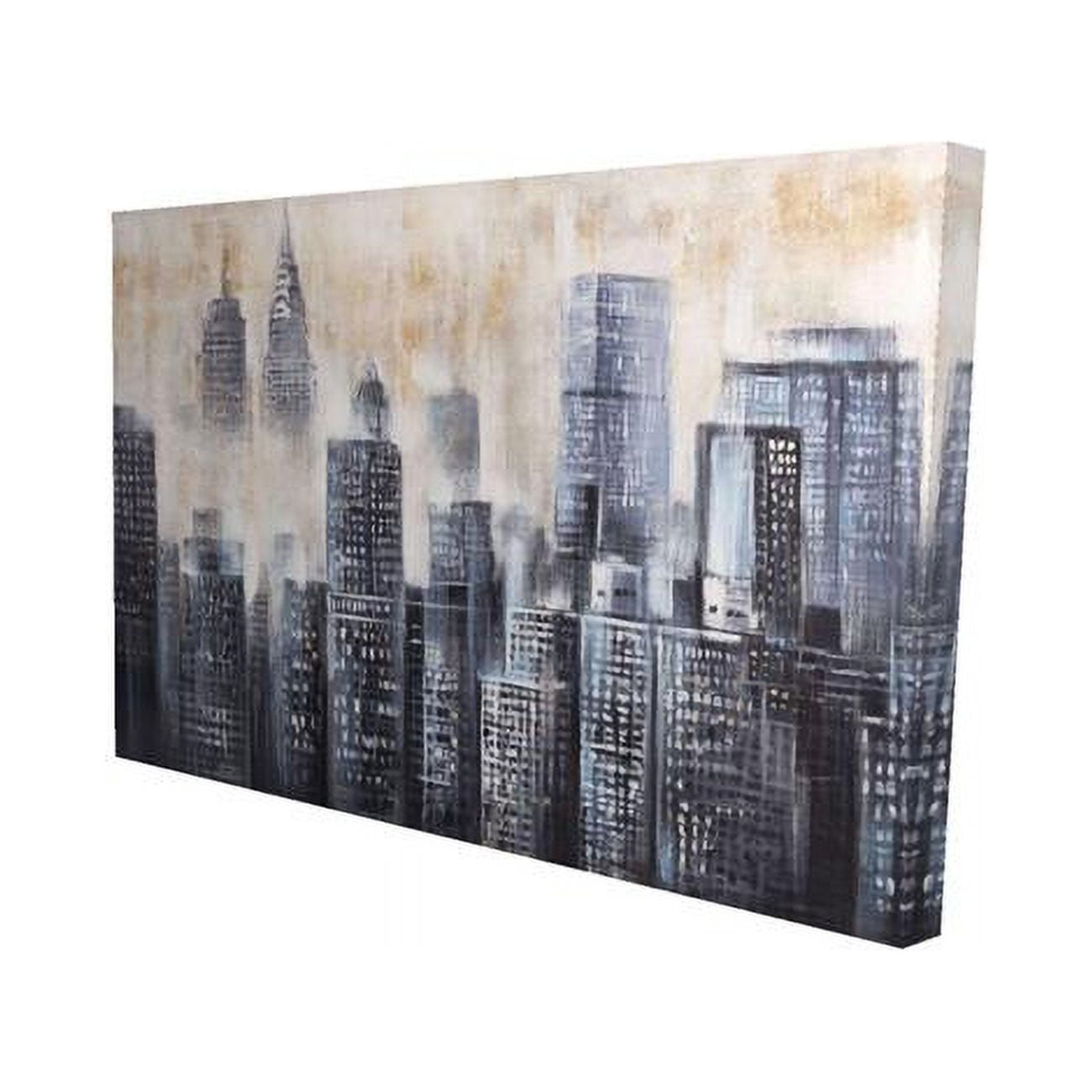 20 x 30 in. Buildings Through The Clouds-Print on Canvas