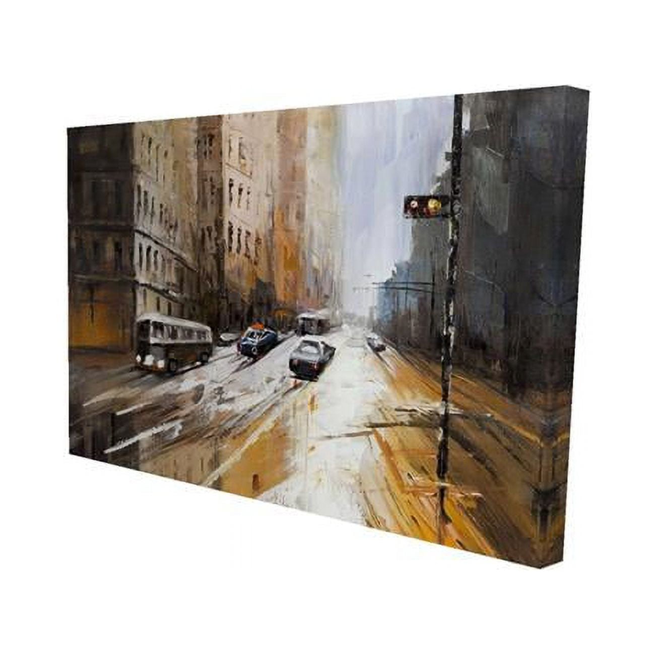 20 x 30 in. Abstract City Street-Print on Canvas