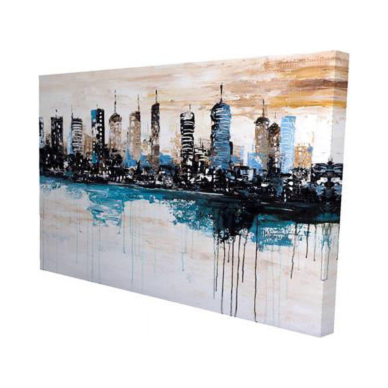 20 x 30 in. Buildings on the Horizon-Print on Canvas