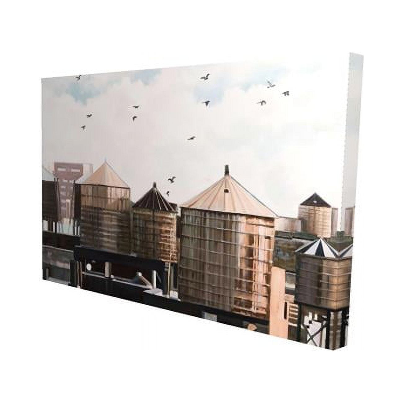 20 x 30 in. Water Towers-Print on Canvas