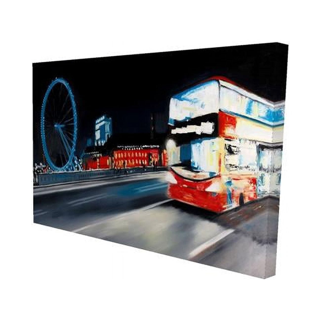 20 x 30 in. Bus Travel by Night-Print on Canvas